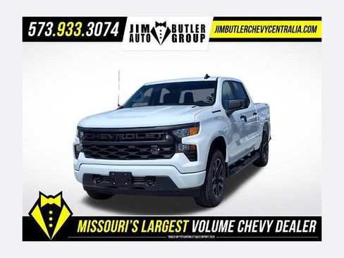New 2026 Chevrolet Silverado 1500 Custom w/ Turbomax Blackout Package AWD/4WD image 1