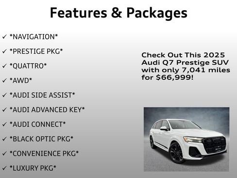 Used 2025 Audi Q7 3.0T Prestige w/ Prestige Package image 4