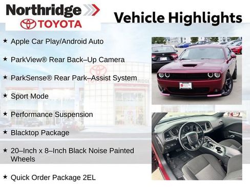 Used 2021 Dodge Challenger GT w/ Blacktop Package RWD image 2