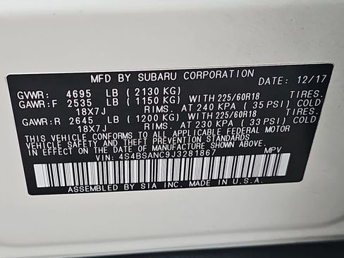 Used 2018 Subaru Outback 2.5i Limited image 42