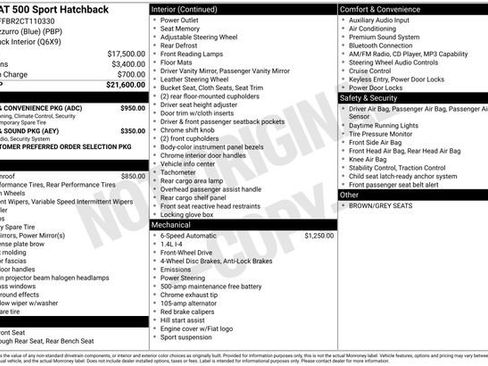 Used 2012 FIAT 500 Sport w/ Safety & Convenience Pkg image 27