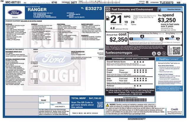 New 2026 Ford Ranger XLT AWD/4WD image 32