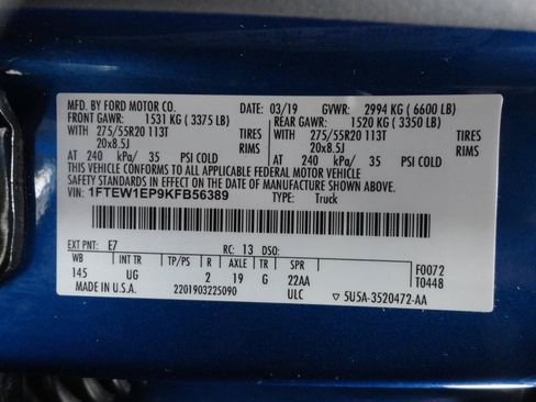 Used 2019 Ford F150 XLT w/ Equipment Group 302A Luxury AWD/4WD image 23