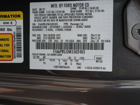 Used 2021 Ford Mustang Shelby GT500 w/ Carbon Fiber Track Pack RWD image 28