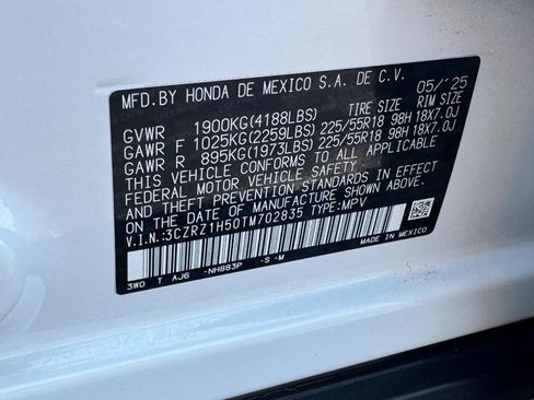Certified 2026 Honda HR-V Sport image 25