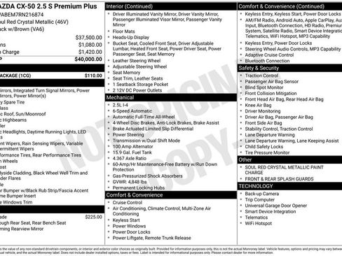 Certified 2024 MAZDA CX-50 AWD 2.5 S w/ Cargo Package image 10