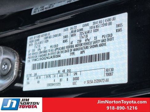 Used 2022 Ford Escape SE w/ Convenience Package image 34