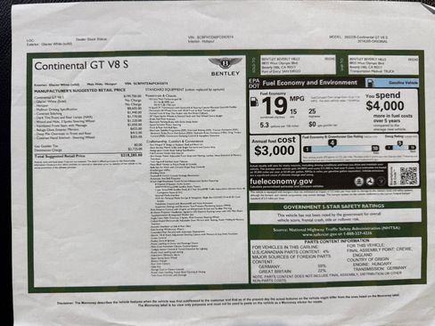 Used 2015 Bentley Continental GT V8 S image 2