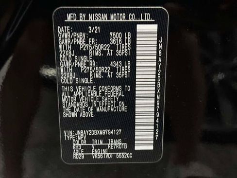 Used 2021 Nissan Armada Platinum w/ Captain's Chairs Package AWD/4WD image 36