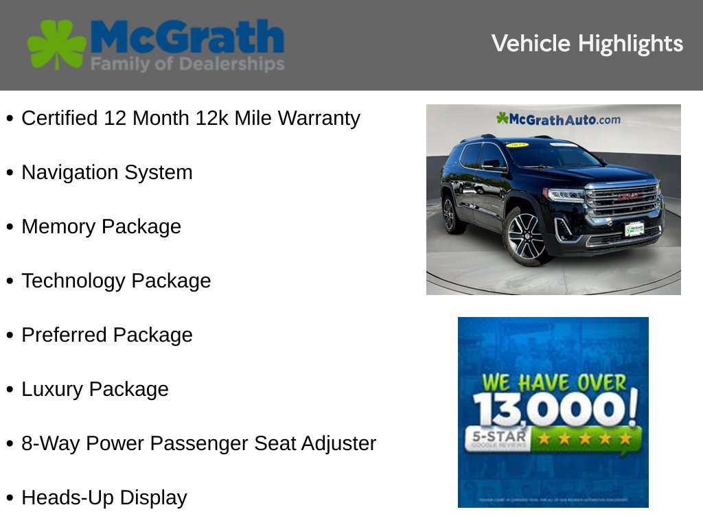 Used 2023 GMC Acadia SLT w/ Technology Package AWD/4WD image 6