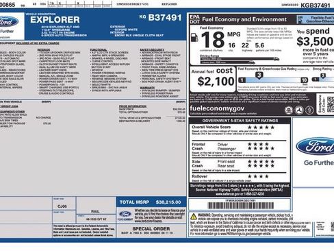 Used 2019 Ford Explorer XLT w/ Class III Trailer Tow Package AWD/4WD image 13