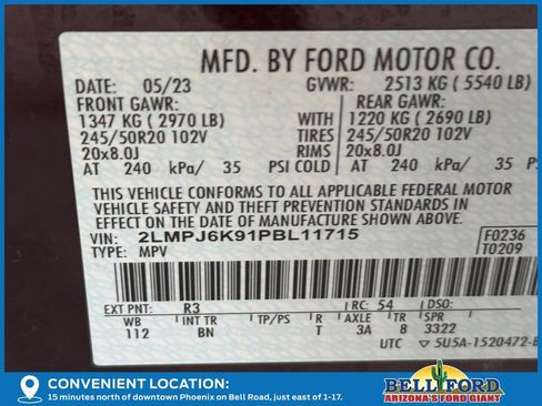 Used 2023 Lincoln Nautilus Reserve w/ Equipment Group 201A FWD image 13