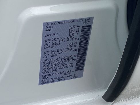 New 2026 Nissan Frontier SV RWD image 34