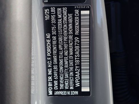 New 2026 Porsche Taycan AWD/4WD image 28