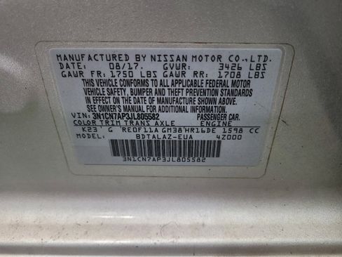 Used 2018 Nissan Versa S Plus FWD image 33