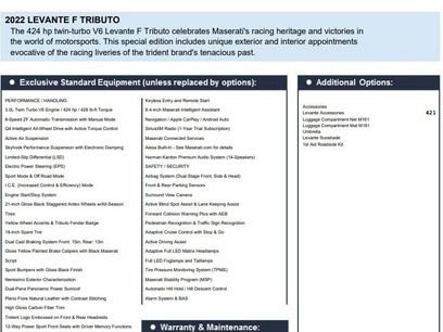 Used 2022 Maserati Levante F Tributo