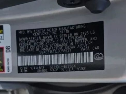 Used 2020 Lexus ES 350 w/ Accessory Package FWD image 58