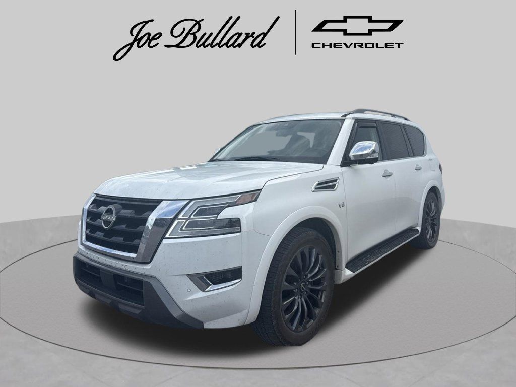 Used 2022 Nissan Armada Platinum w/ Captain's Chairs Package RWD image 1