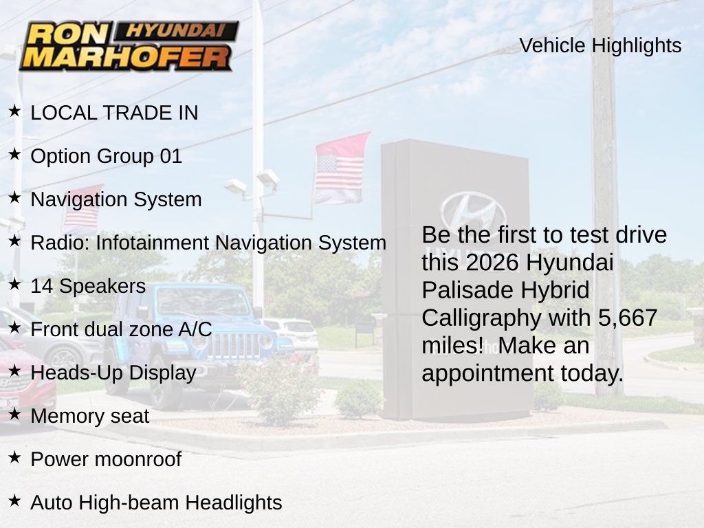Used 2026 Hyundai Palisade Calligraphy FWD image 2