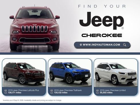 Used 2019 Jeep Cherokee Latitude Plus FWD image 18