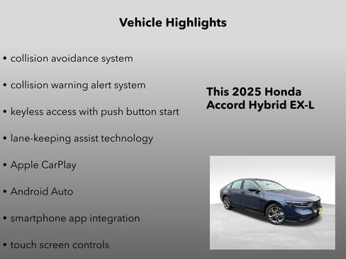 New 2025 Honda Accord EX-L image 10