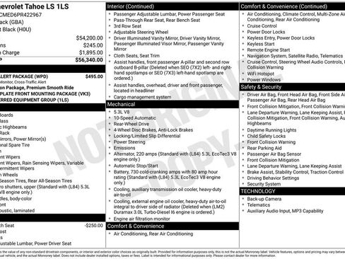 Used 2023 Chevrolet Tahoe LS w/ Driver Alert Package RWD image 2