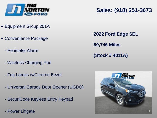 Used 2022 Ford Edge SEL w/ Convenience Package AWD/4WD image 8