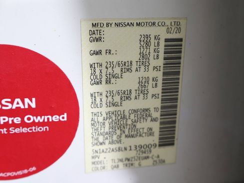 Used 2020 Nissan Murano S w/ Technology Package image 44