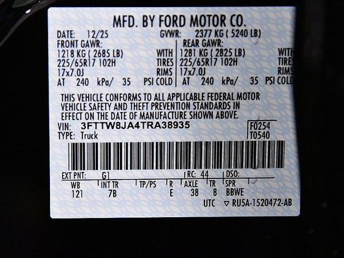 New 2026 Ford Maverick XLT AWD/4WD image 15