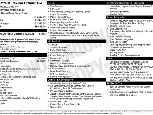 Used 2022 Chevrolet Traverse Premier image 37