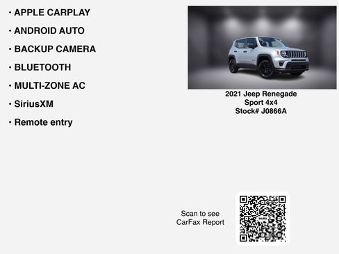 Used 2021 Jeep Renegade Sport AWD/4WD image 6