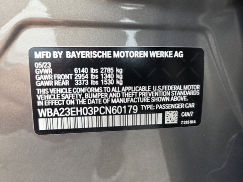 Certified 2023 BMW 740i w/ Parking Assistance Package RWD image 19