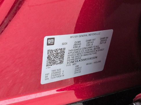 Certified 2024 Chevrolet Traverse RS AWD/4WD image 35
