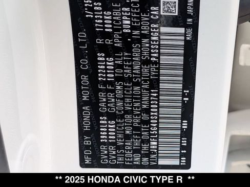 Used 2025 Honda Civic Type R image 27