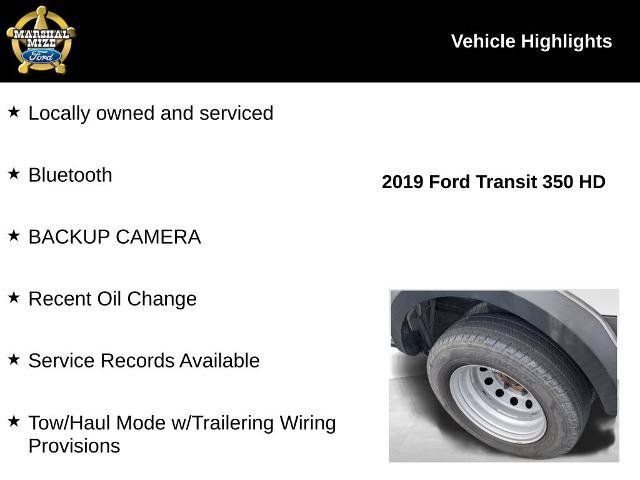 Certified 2019 Ford Transit 350 148 High Roof DRW RWD image 2