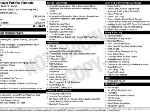 New 2026 Chrysler Pacifica Pinnacle image 6