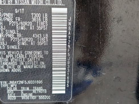 Used 2018 Nissan Armada Platinum w/ Captain Seat Package image 31