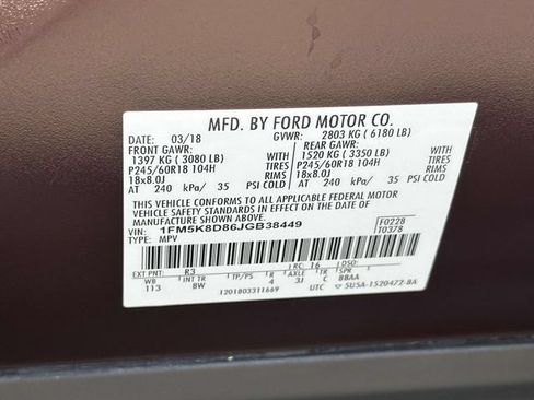 Certified 2018 Ford Explorer XLT w/ Equipment Group 201A AWD/4WD image 25