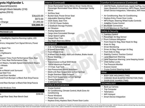 Used 2023 Toyota Highlander L image 8