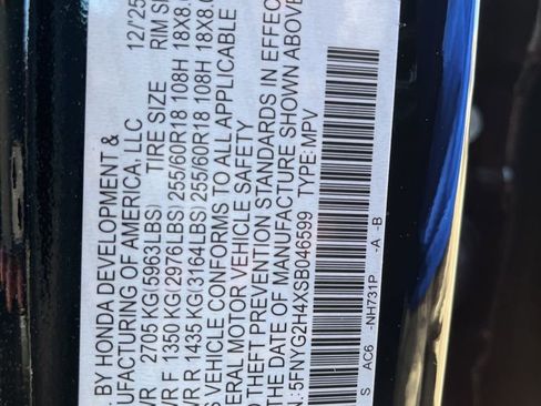 Certified 2025 Honda Pilot EX-L image 9