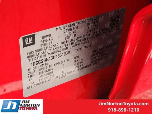 Used 2017 Chevrolet Colorado W/T w/ WT Convenience Package image 34