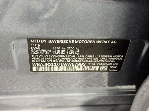 Used 2020 BMW 530i w/ Convenience Package RWD image 23