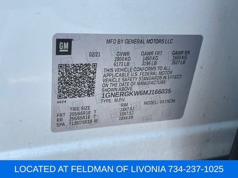 Used 2021 Chevrolet Traverse LT FWD image 10