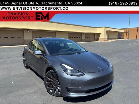 Used 2022 Tesla Model 3 Performance AWD/4WD image 1