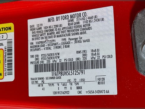 Used 2020 Ford Mustang Premium RWD image 12