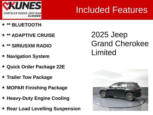 New 2025 Jeep Grand Cherokee Limited w/ Trailer Tow Package image 3