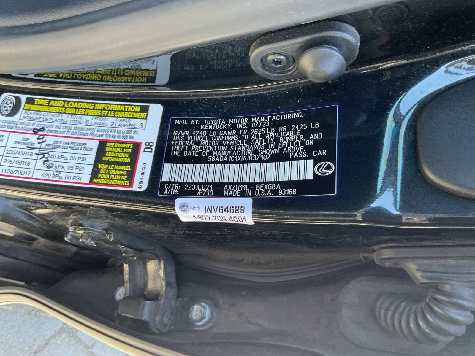 Used 2024 Lexus ES 300h w/ Premium Package FWD image 27