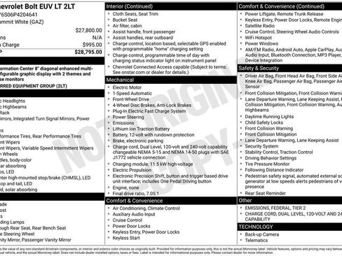 Used 2023 Chevrolet Bolt EUV LT image 2