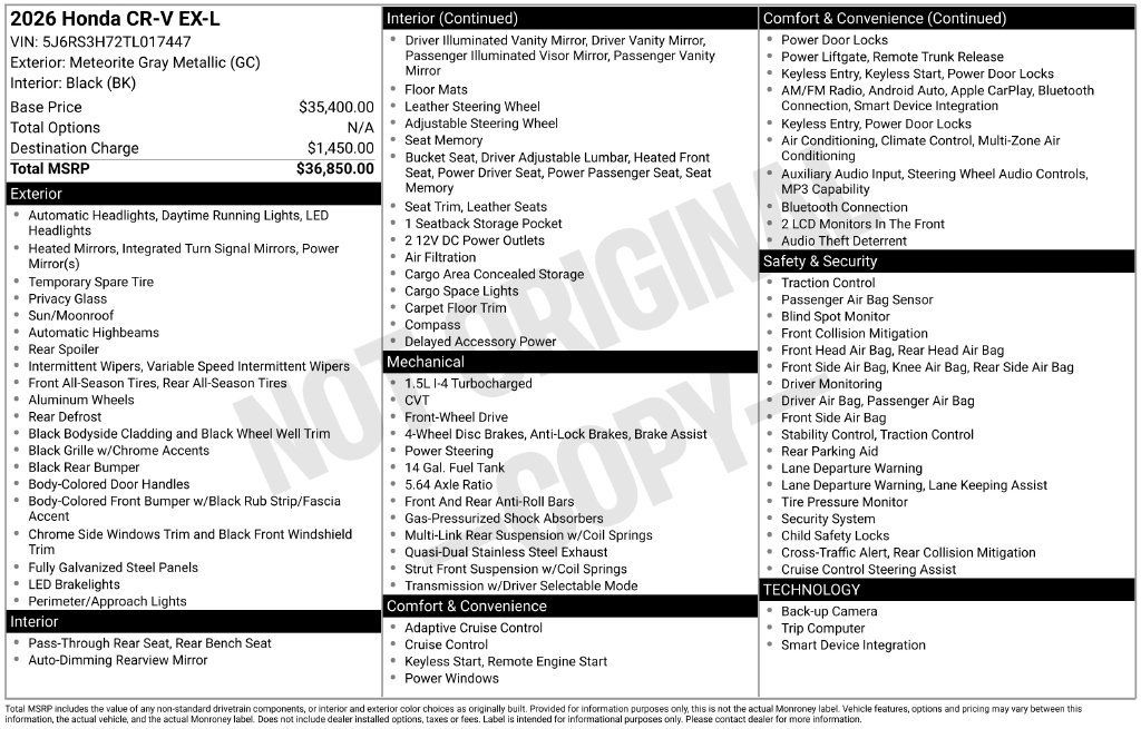 Certified 2026 Honda CR-V EX-L image 39