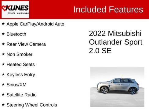 Used 2022 Mitsubishi Outlander Sport SE image 2